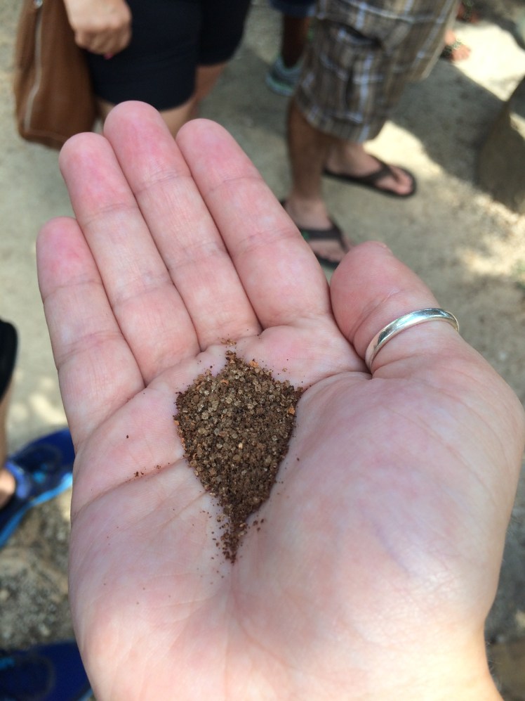 cocoa powder and sugar